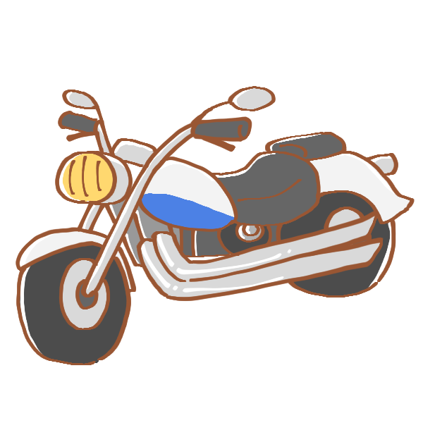 バイク イラスト 簡単 バイク イラスト 簡単