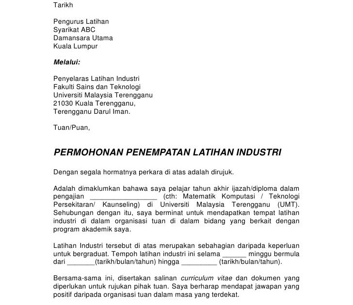 Surat Permohonan Cuti Untuk Mengerjakan Umrah - Rasmi F