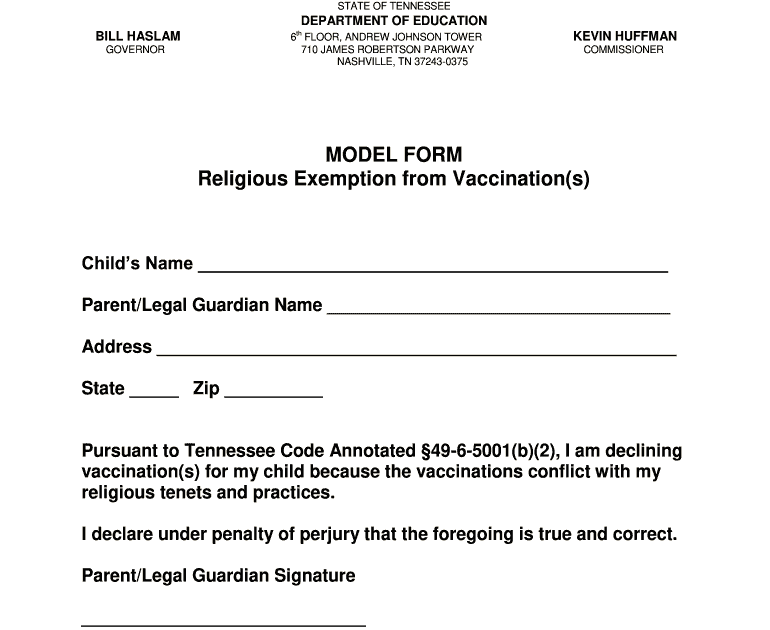 How To Write Leter For Vaccine Exemptin / Http Www ...