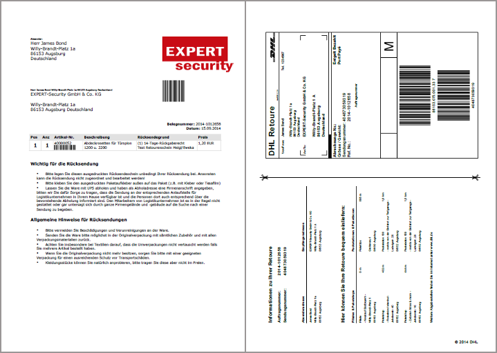 Retourenschein Zum Ausdrucken : Dpd Retourenschein ...