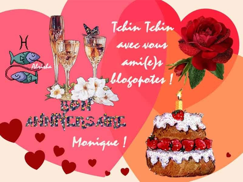Jolie Carte Anniversaire Monique Karima