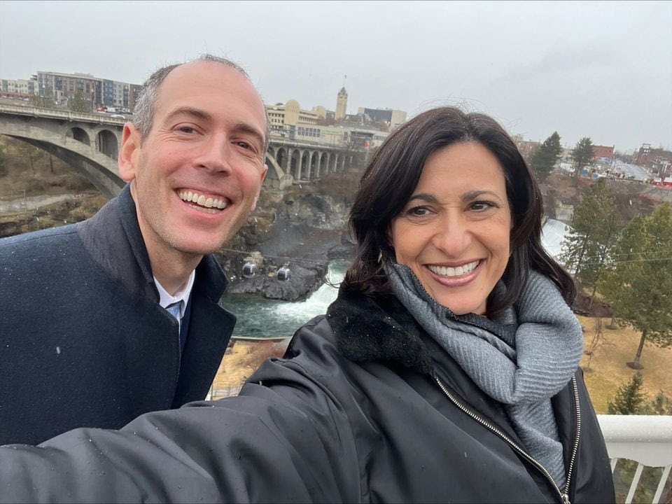 Dr. Robbie Goldstein (left) and Dr. Rochelle Walensky, (right), on a CDC visit to a National Institute for Occupational Safety and Health site in Spokane, Wash. in February.