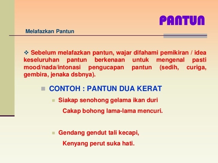 Contoh Pantun Seloka - Contoh 36