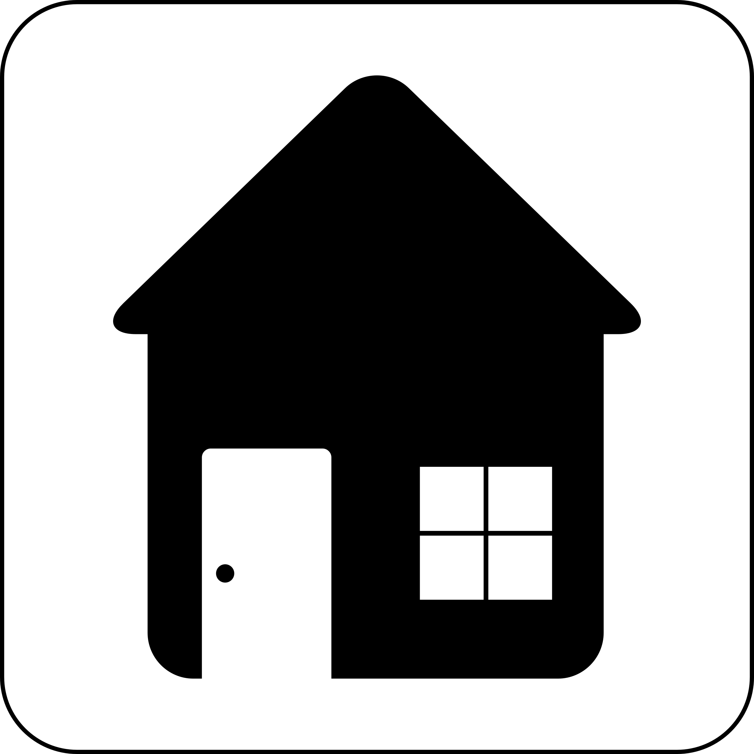 House Icon  Black And White Clip Art Library