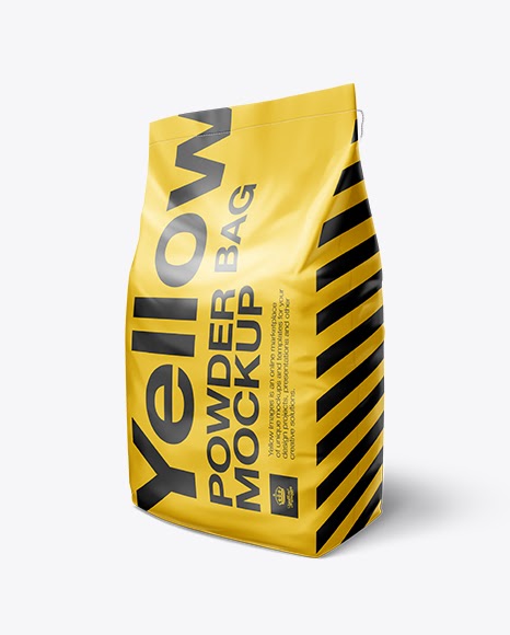Download 10kg Powder Bag PSD Mockup / Half Side View