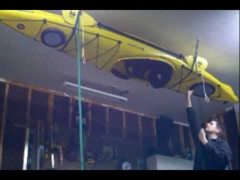 Canoe Yact: Diy kayak ceiling hoist