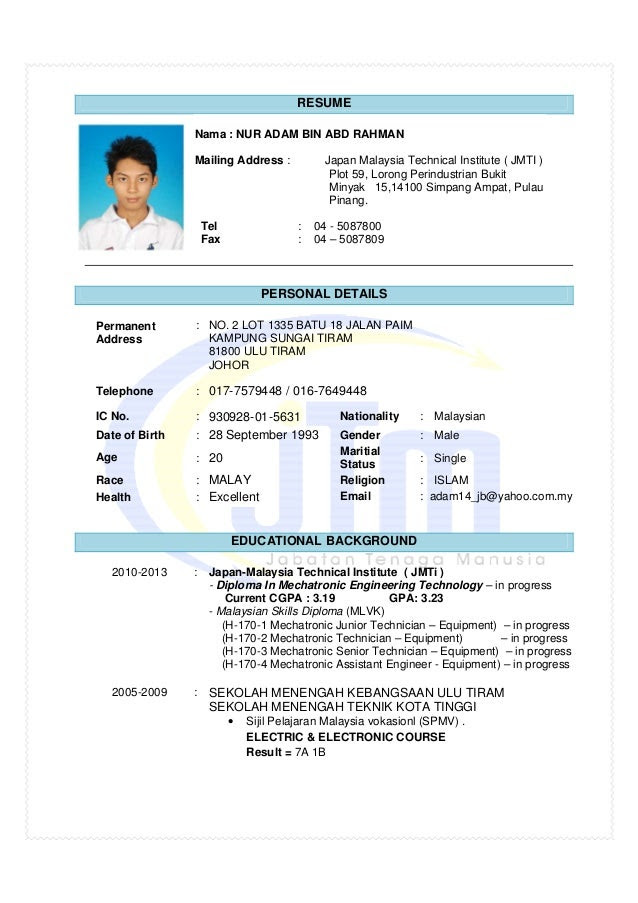 Old Fashioned Cara Membuat Resume Lepasan Stpm Pictures 