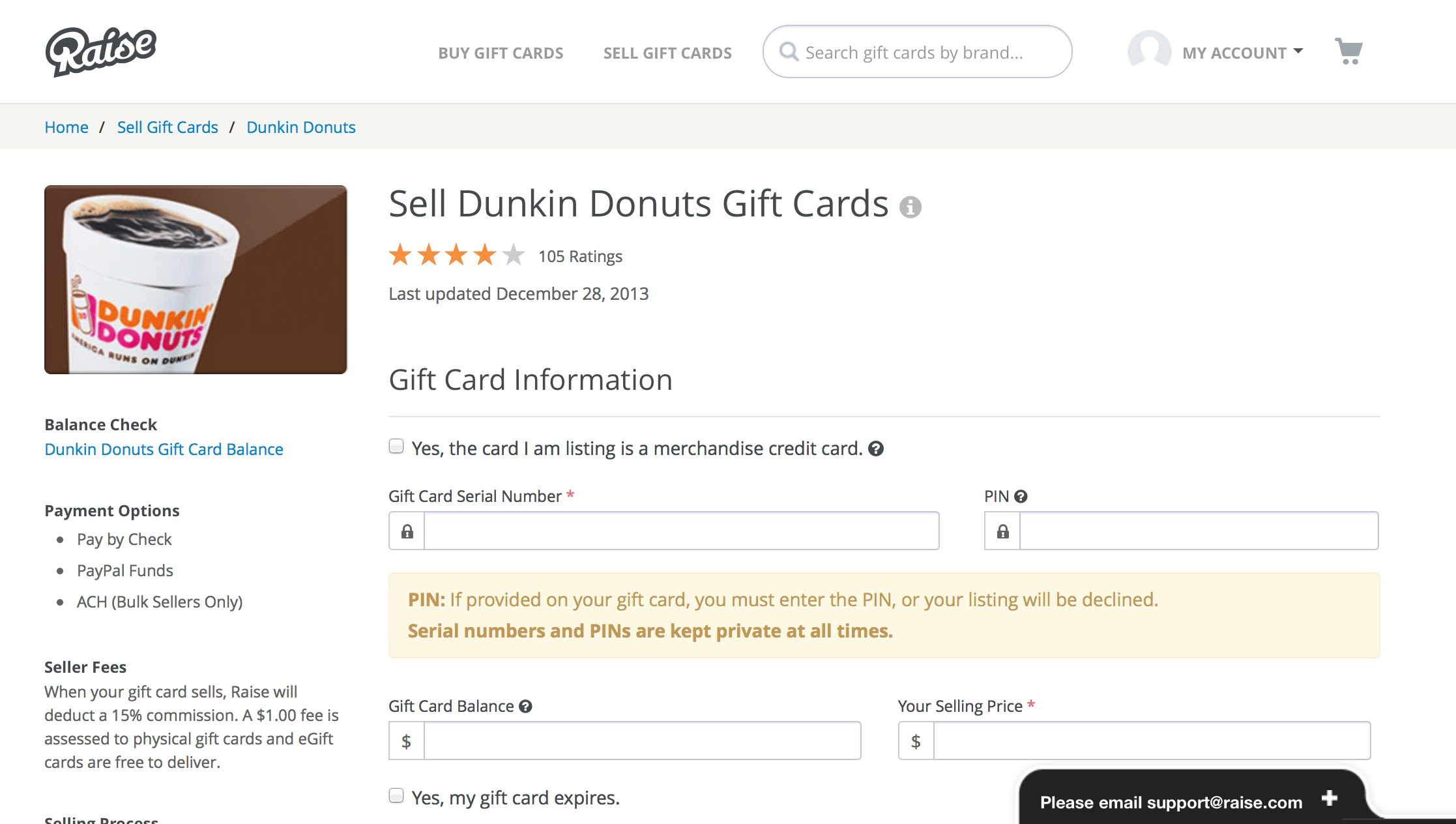 Check the balance of your dunkin donuts gift card. How Gift Card Exchange Sites Like Raise Cardpool And Cardcash Work Lauren Goode Product Reviews Allthingsd