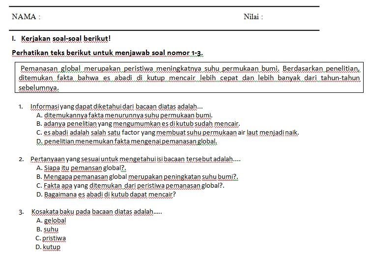 Contoh Soal Offering Help Essay Erli Soal