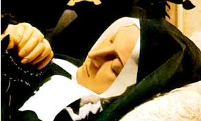 English: a picture of saint Bernadette's face