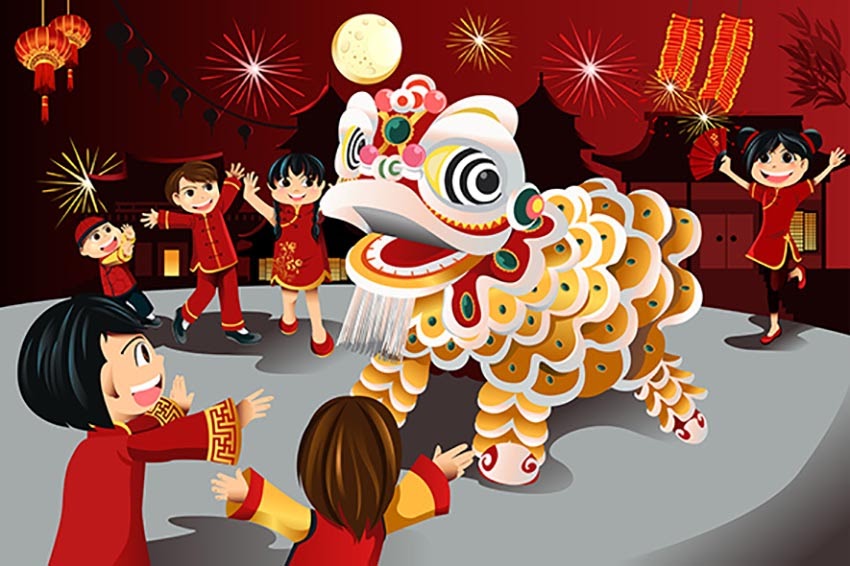  Gambar  Perayaan Tahun  Baru  Cina Kartun Roki Gambar 