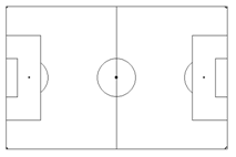 ぜいたくサッカーコート イラスト 美しい花の画像