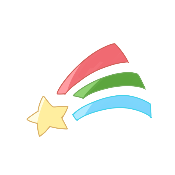美しい花の画像 上流れ星 イラスト フリー