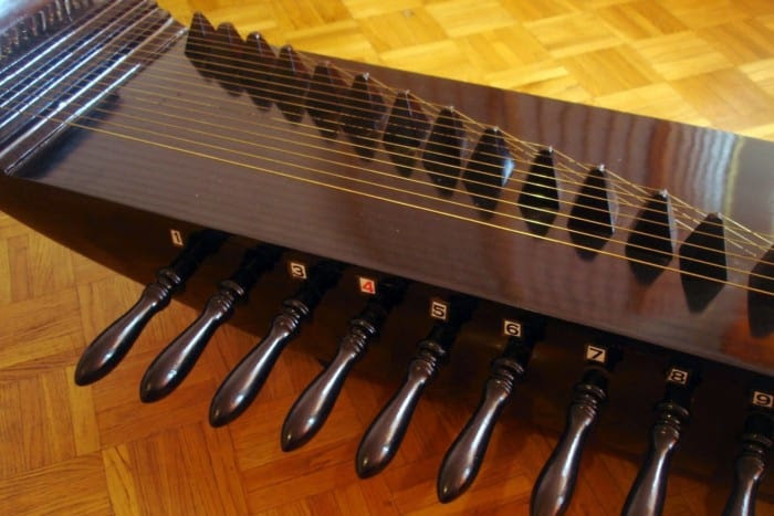 Alat musik ini terbuat dari bambu dan cara memainkannya dengan digoyangkan. Alat Musik Petik Khas Italia