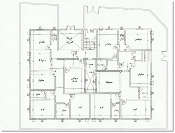 تخطيط منزل شقتين دور واحد تسعة متر في عشرة / مخطط بيت دور ...