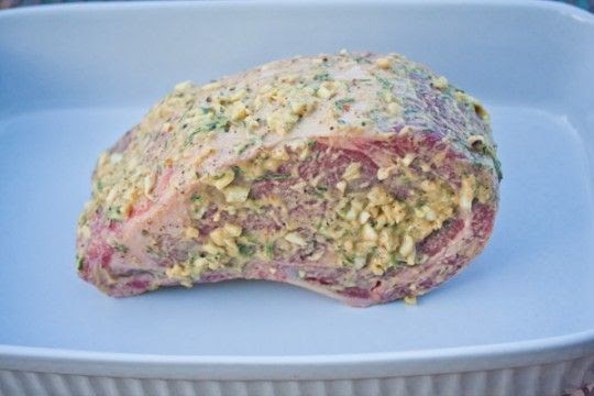 Dijon Mustard Prime Rib Recipe : Salt-Encrusted Rib Roast ...