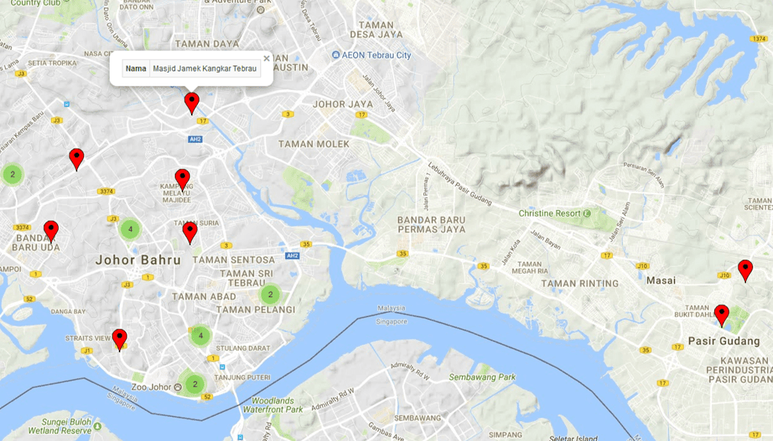 Peta tiga dimensi kota bandung dan sekitarnya dibuat dengan menggabungkan peta kontur 3 dimensi dari peta rupa bumi / topografi skala 1:25.000 yang dibuat oleh bakosurtanal. Geojohor