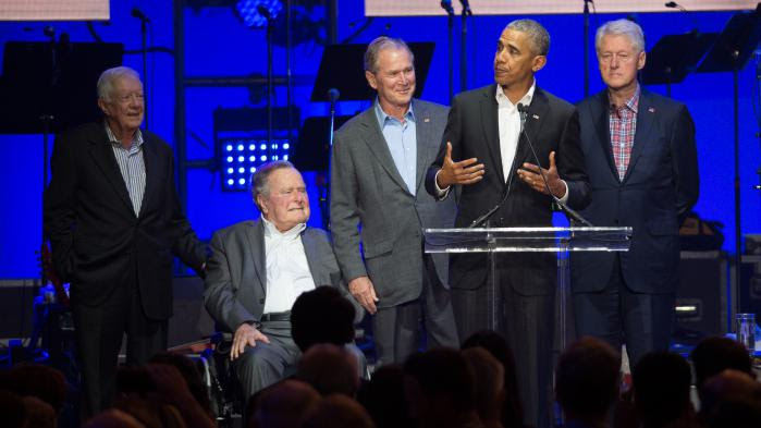 VIDEO. Cinq anciens présidents américains réunis pour un concert caritatif après les ouragans
