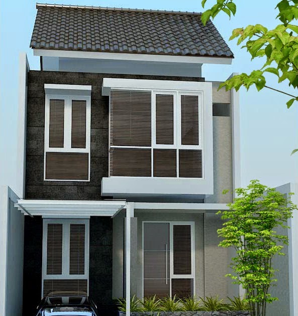 Gambar Desain Rumah  Kecil Lantai  Dua Rumah  En