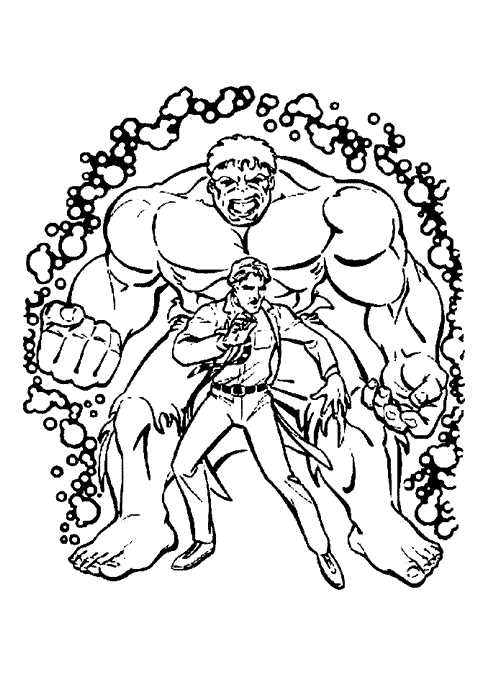 Download Printable Coloring Pages: Incredible Hulk Free Coloring Pages