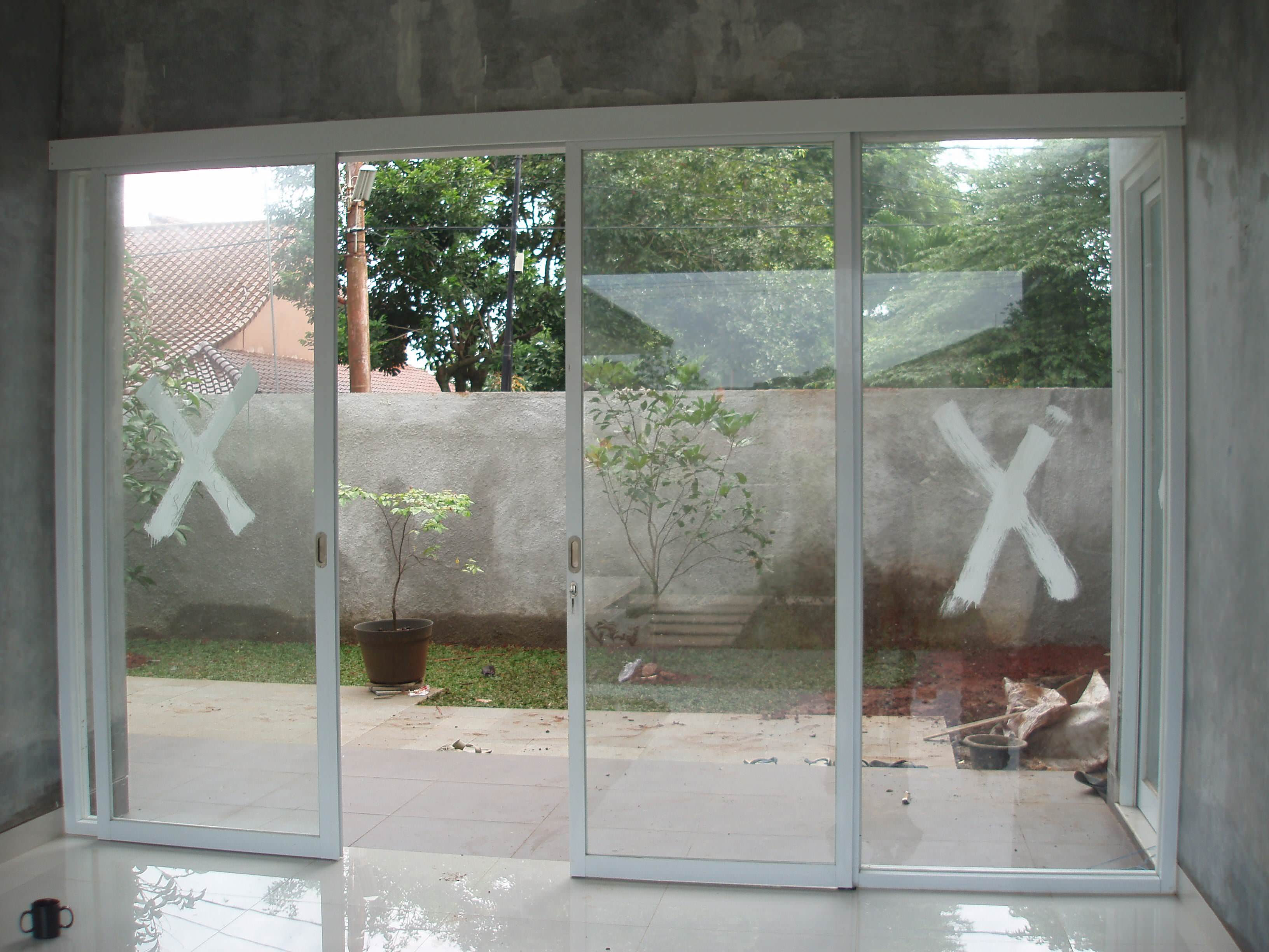  Pintu  Kaca  Geser  Pagar Rumah