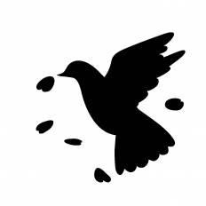 動物画像無料 ユニーク鳥 シルエット イラスト