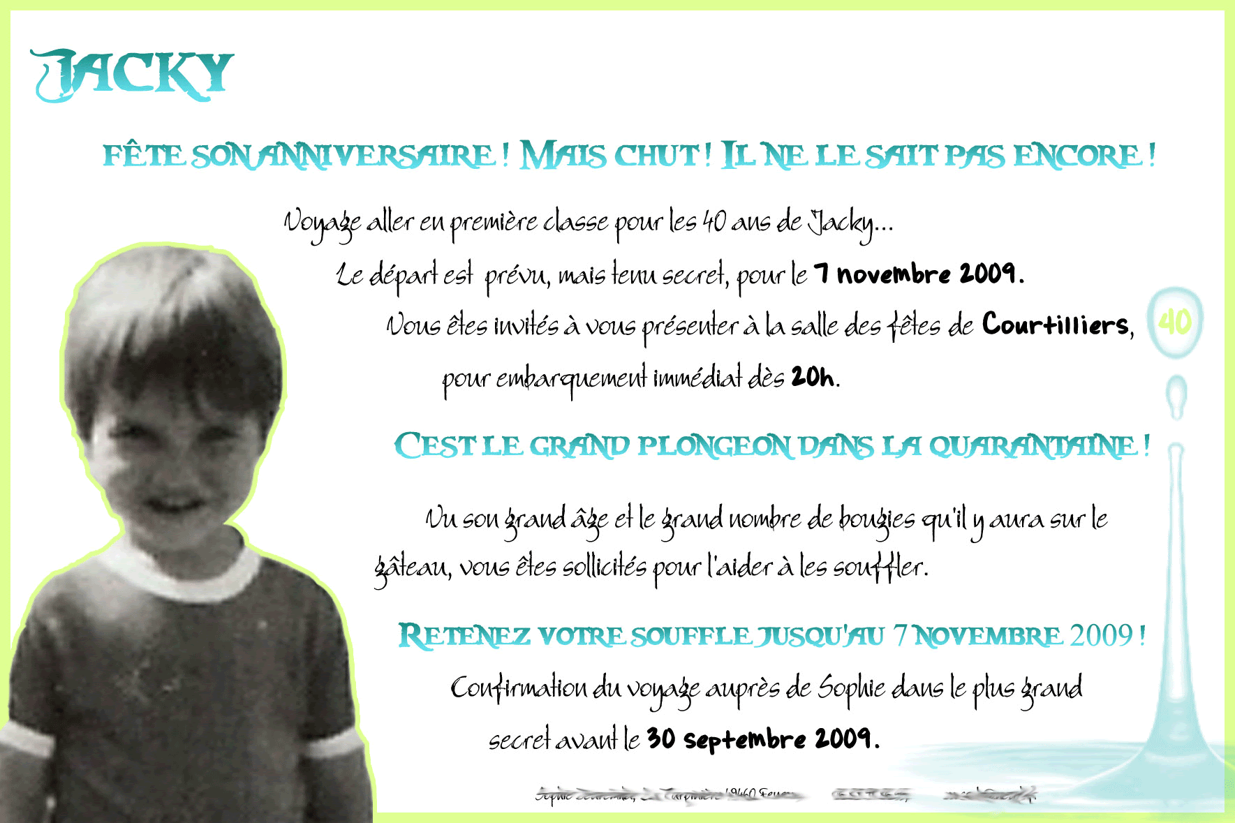 Invitation Anniversaire Wonder Original Joyats