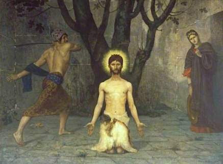 Puvis de Chavannes, Pierre, 1824-1898; The Beheading of Saint John the Baptist