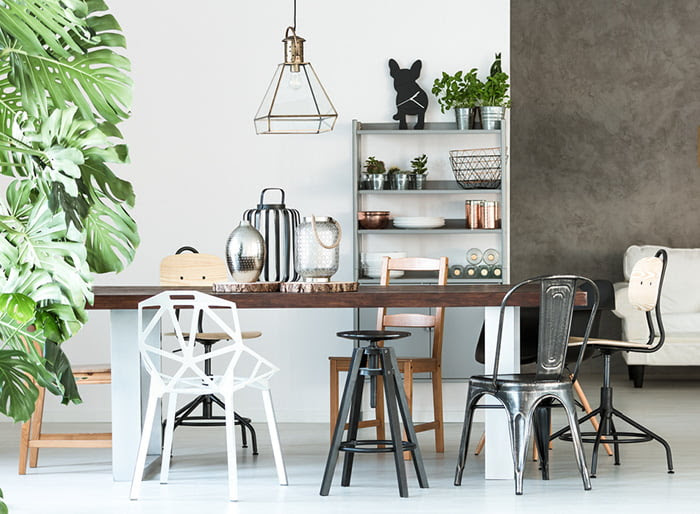 Shop a casual, eclectic dining room collection.