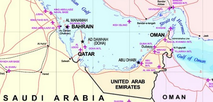Map Qatar Dubai - Share Map