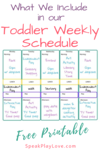 We did not find results for: Here S Our Toddler Weekly Schedule Free Printable Schedule Speak Play Love