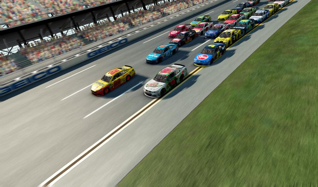 Nascar '15 victory edition is a full version game only available for windows, that is part of the category pc games with subcategory racing games. Ot I Ve Been Playing Nascar 15 Career Mode A Lot Lately This Was The White Flag At The Fall Talladega Race What Are The Odds Nascar