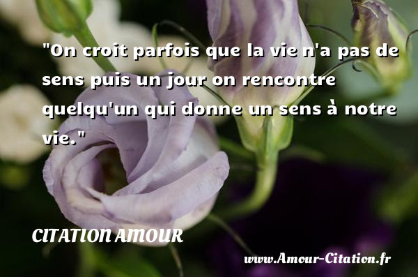 Image De Citation Citation Sens De La Vie Amour