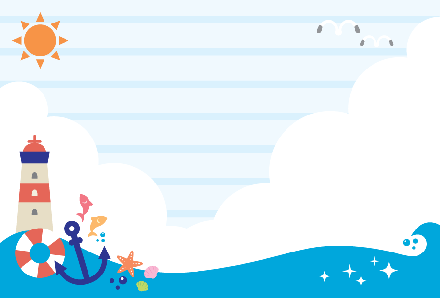 ユニーク海 フリー素材 イラスト 背景 動物ゾーン