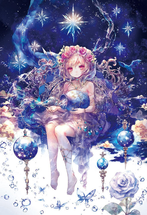 無料イラスト画像 新鮮な星 宇宙 女の子 イラスト