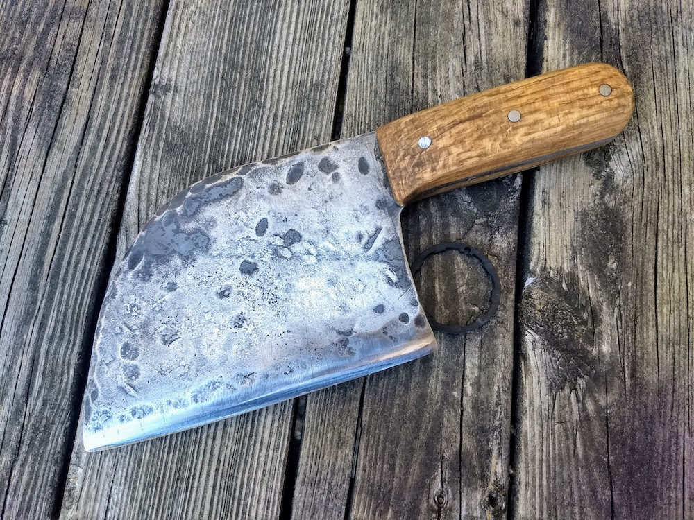 Templates are a great way to make a good looking knife. How To Make A Serbian Chef Cleaver Brown County Forge