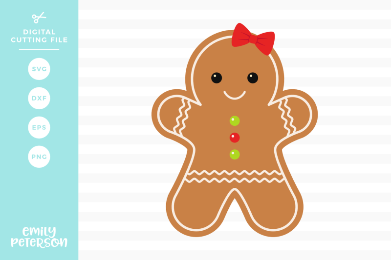 Download Free Gingerbread Woman SVG DXF Crafter File