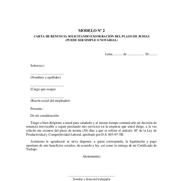 Modelo Carta Exoneracion De Pago - About Quotes j