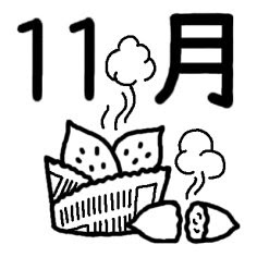 最高の動物画像 上イラスト 無料 11月 白黒