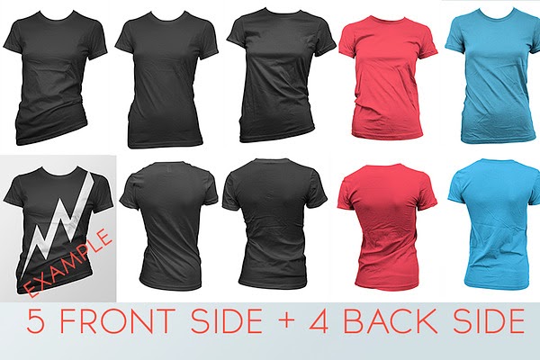 Download Various T-shirt Mockup For Women PSD Mockups Templates - Free Download Various T-shirt Mockup ...