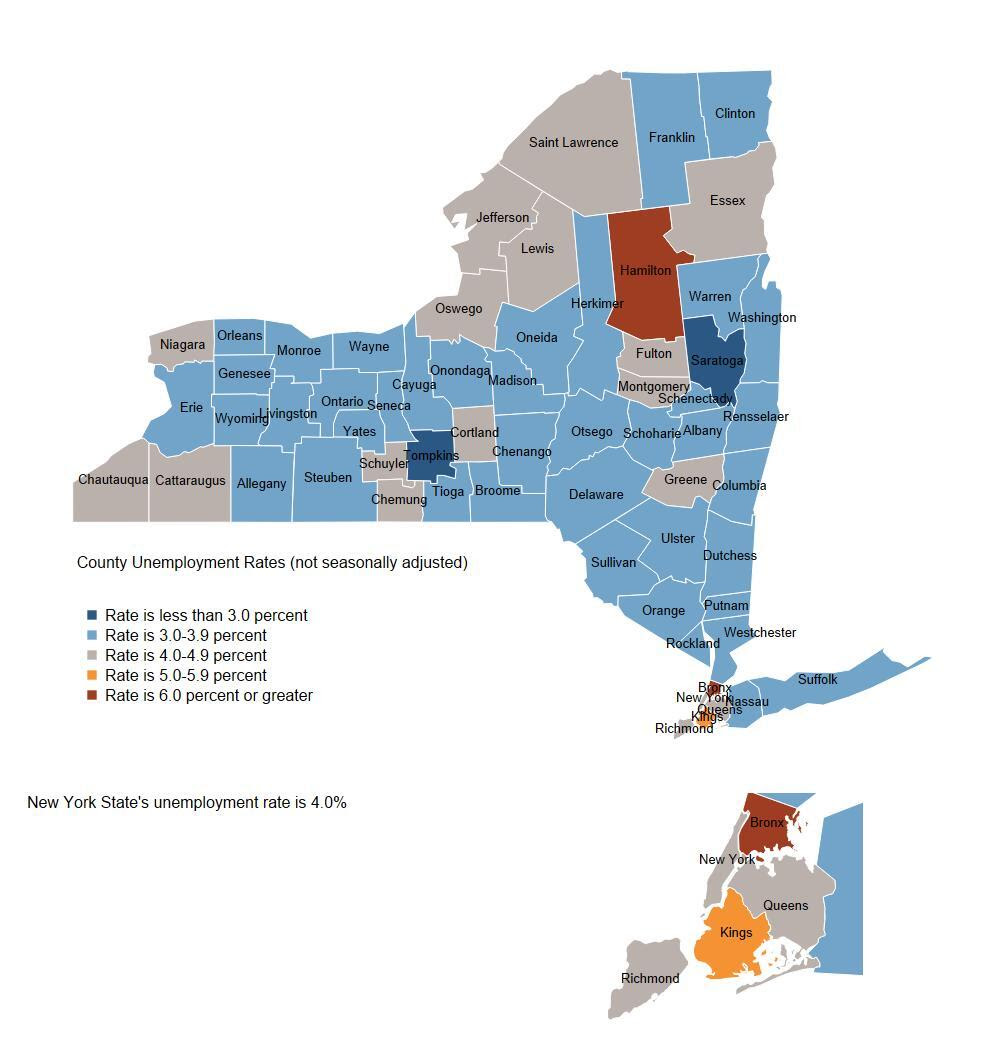 Unemployment Rates by County