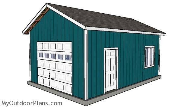 The most common dissatisfaction reasons relate to the size of the garage, because you may say it's fine, i don't have much stuff anyways. 16x24 Detached Garage Plans Myoutdoorplans Free Woodworking Plans And Projects Diy Shed Wooden Playhouse Pergola Bbq