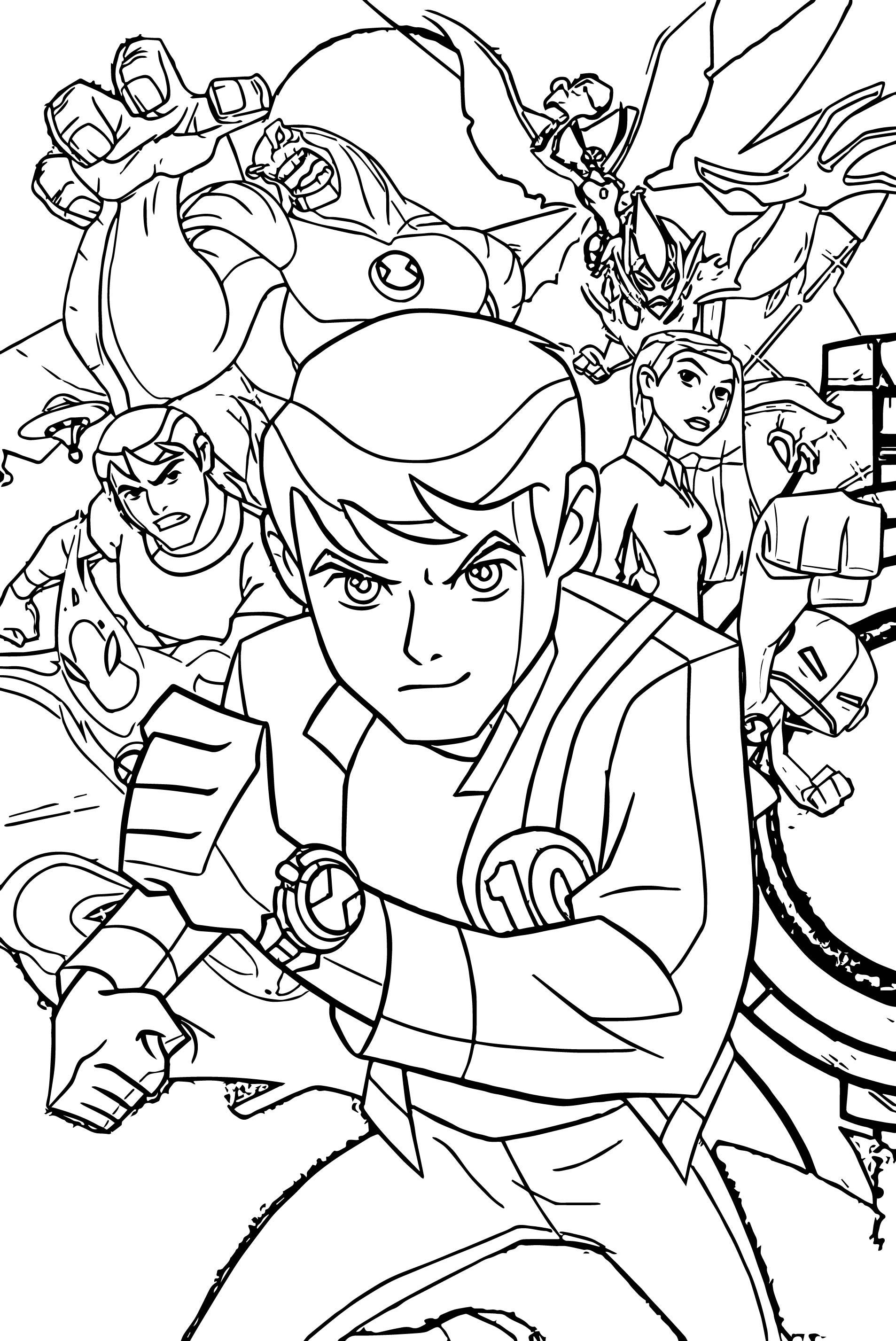 Download Free Printable Ben 10 Coloring Pages For Kids - jeffersonclan