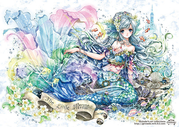 最も選択された かわいい 人魚 姫 イラスト Apixtursaezf1yo