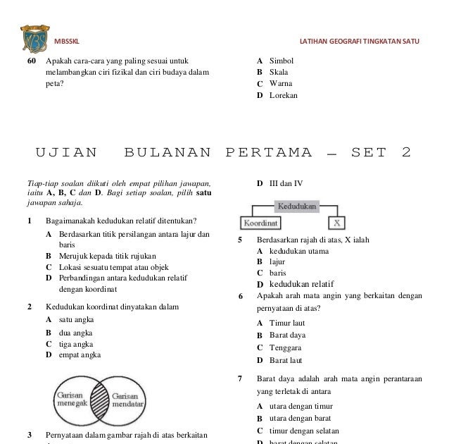 Soalan Latihan Matematik Tingkatan 1 Kssm - Tersoal m