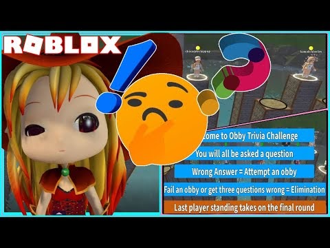 Chloe Tuber Roblox Obby Trivia Challenge Can I Answer All The Questions - roblox online obby