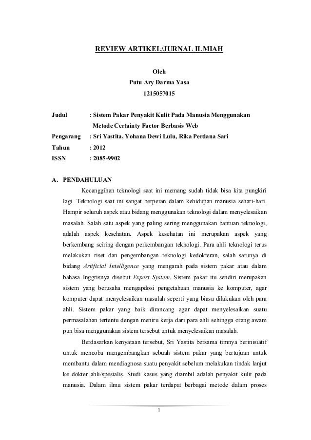 Contoh Resume Jurnal Ilmiah - Toast Nuances