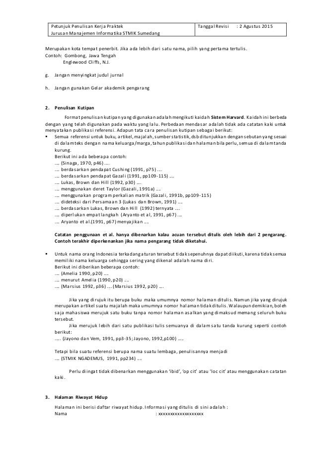 Contoh Catatan Kaki Kutipan Dan Daftar Pustaka - Lowongan 