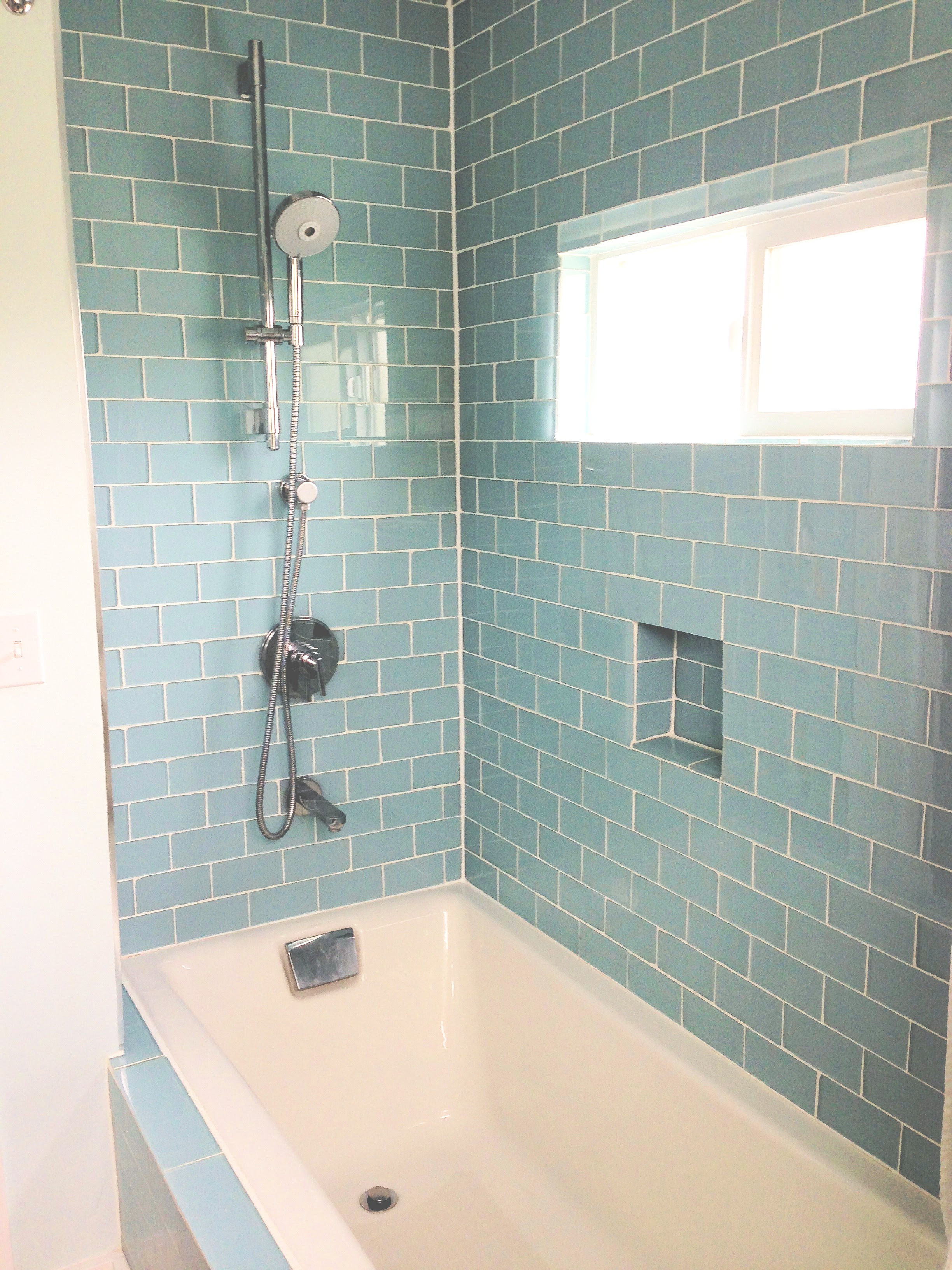Browse our inspiring bathroom tile ideas gallery comprised of modern bathroom tiles designs and beautiful tile color schemes in each style and budget to get a sense of what you desire for. 27 Great Small Bathroom Glass Tiles Ideas Baby Shower Ideas