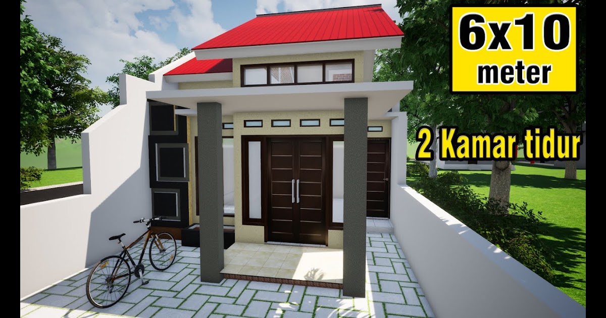 Desain Rumah  Minimalis 6X10  Contoh Denah Rumah  Minimalis 